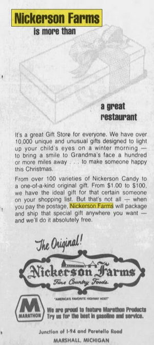 Nickerson Farms - Dec 1976 Ad (newer photo)